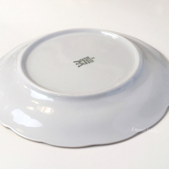 Vtg 1940s Wawel Fine Porcelain Rose Garden Gold Trim Bread & Butter Plates (2) - Picture 10 of 16